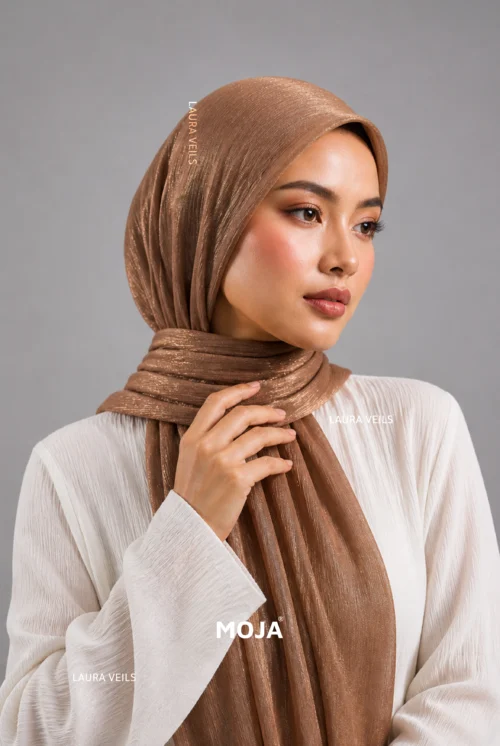 Moja Organza Shimmer Hijab premium 2m length hijab with elegant soft shimmer finish for modest fashion styling