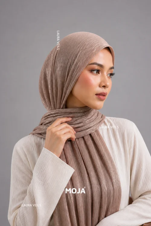 Moja Organza Shimmer Hijab premium 2m length hijab with elegant soft shimmer finish for modest fashion styling