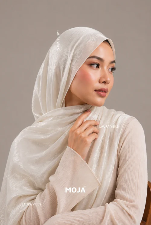 Moja Organza Shimmer Hijab premium 2m length hijab with elegant soft shimmer finish for modest fashion styling