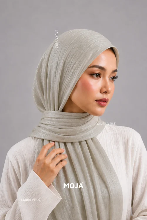 Moja Organza Shimmer Hijab premium 2m length hijab with elegant soft shimmer finish for modest fashion styling