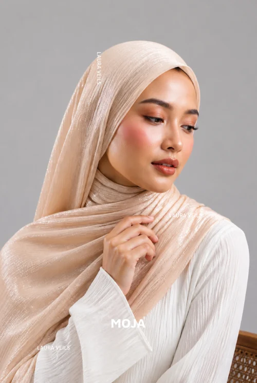 Moja Organza Shimmer Hijab premium 2m length hijab with elegant soft shimmer finish for modest fashion styling