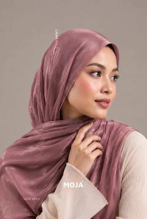 Moja Organza Shimmer Hijab premium 2m length hijab with elegant soft shimmer finish for modest fashion styling