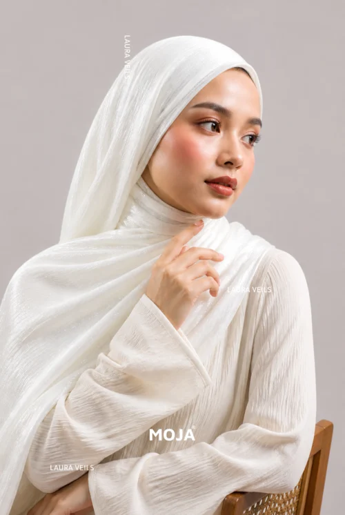 Moja Organza Shimmer Hijab premium 2m length hijab with elegant soft shimmer finish for modest fashion styling