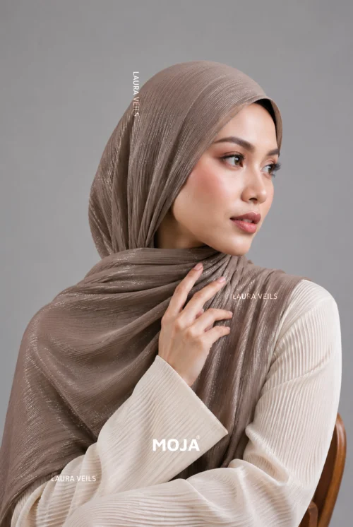 Moja Organza Shimmer Hijab premium 2m length hijab with elegant soft shimmer finish for modest fashion styling