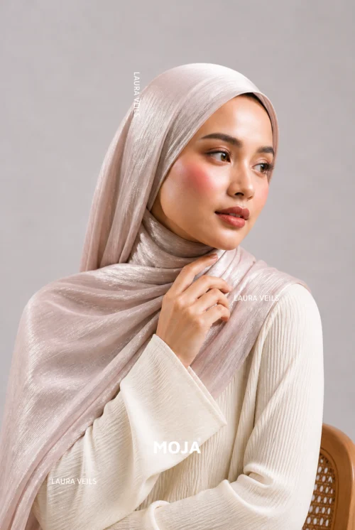 Moja Organza Shimmer Hijab premium 2m length hijab with elegant soft shimmer finish for modest fashion styling