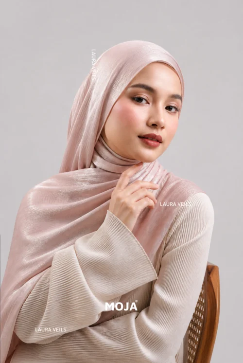 Moja Organza Shimmer Hijab premium 2m length hijab with elegant soft shimmer finish for modest fashion styling