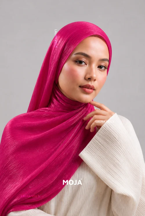 Moja Organza Shimmer Hijab premium 2m length hijab with elegant soft shimmer finish for modest fashion styling