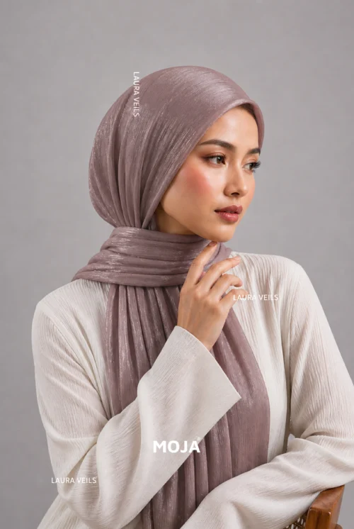 Moja Organza Shimmer Hijab premium 2m length hijab with elegant soft shimmer finish for modest fashion styling