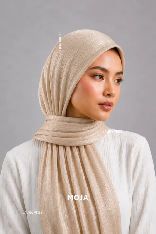 Moja Organza Shimmer Hijab premium 2m length hijab with elegant soft shimmer finish for modest fashion styling