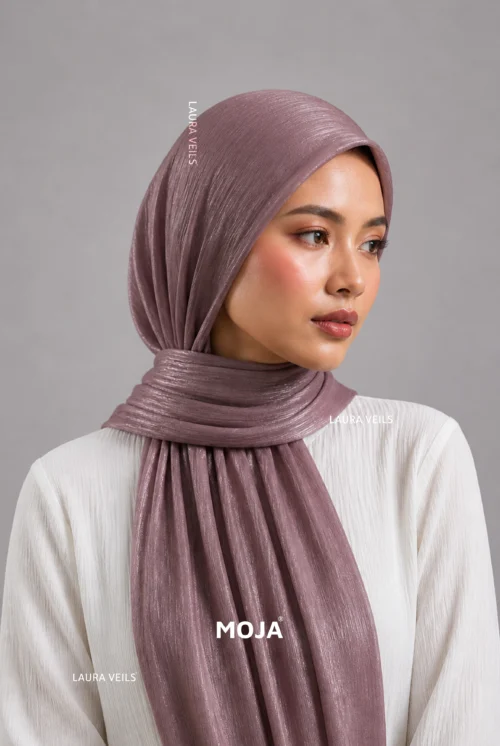 Moja Organza Shimmer Hijab premium 2m length hijab with elegant soft shimmer finish for modest fashion styling