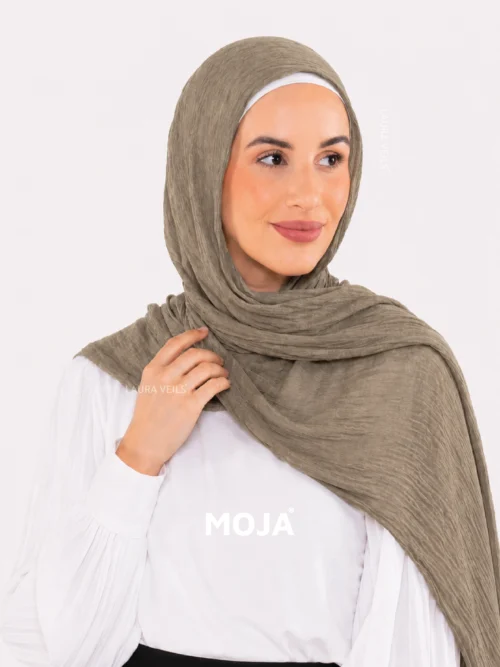 Espresso Modal Cotton Crinkle Hijab