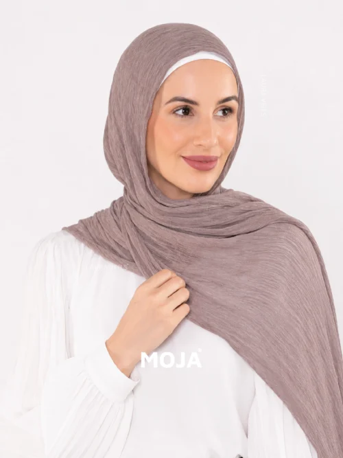 Nude Modal Cotton Crinkle Hijab