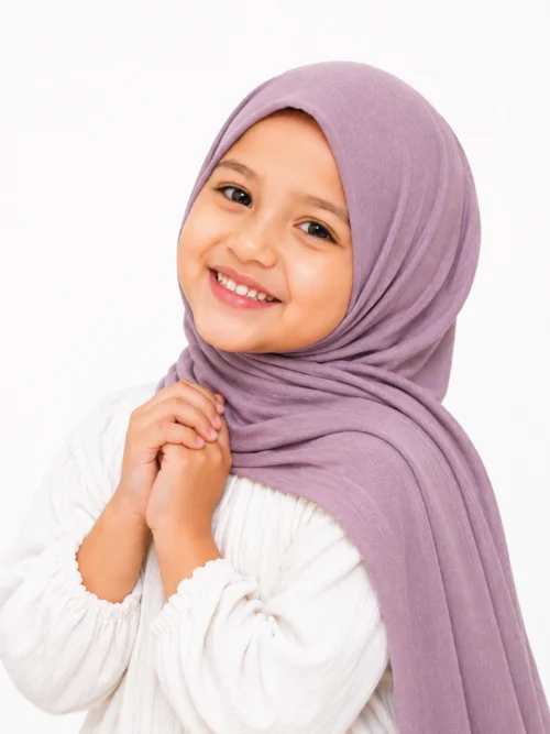 Nude Lavender Kids Jersey Hijab