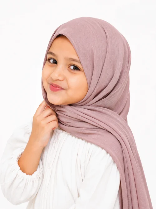 Nude Pink Kids Jersey Hijab