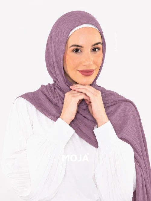 Opera Mauve Modal Cotton Crinkle Hijab
