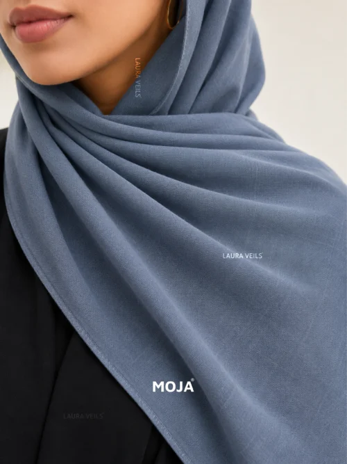 Denim Moja modal cotton hijab – soft breathable modal fabric, UAE summer wear
