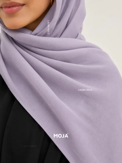 Pastel Lavender Moja modal cotton hijab – soft breathable modal fabric, UAE summer wear