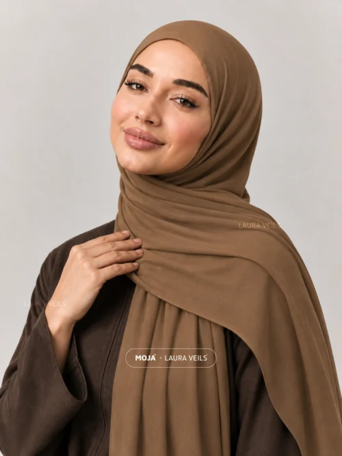 Brown Moja Modal Cotton Hijab