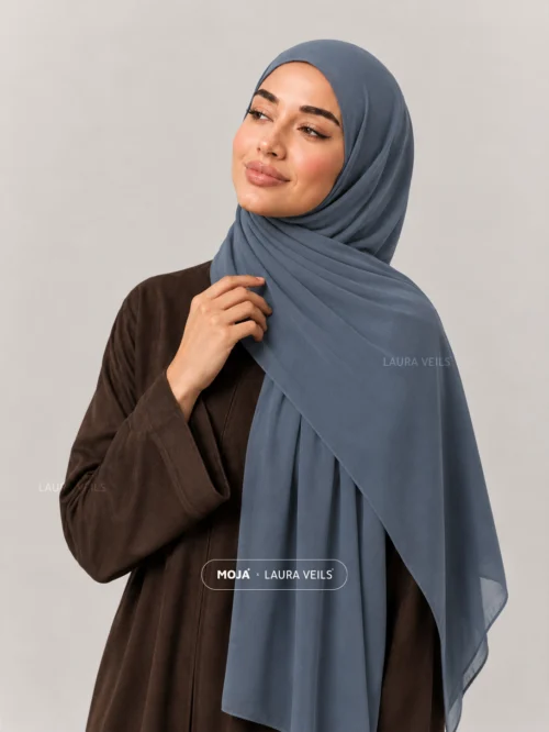 Denim Moja Modal Cotton Hijab - soft breathable everyday hijab UAE