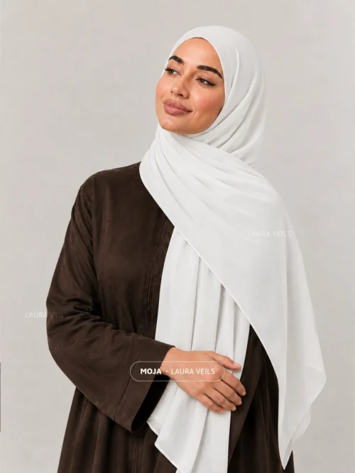Milk White Moja Modal Cotton Hijab