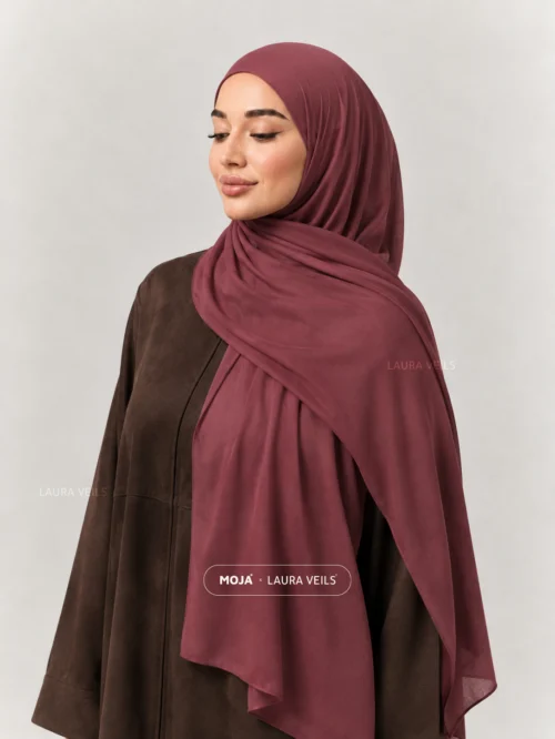 Raspberry Moja Modal Cotton Hijab