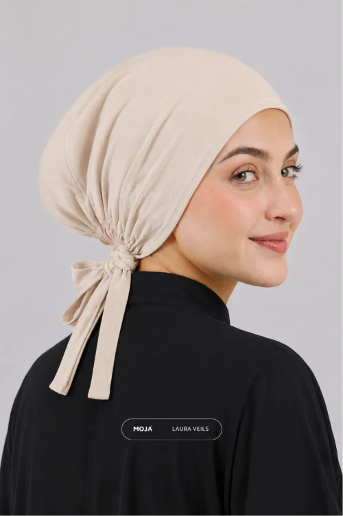 Ivory Moja Tie Cap - Breathable Jersey Underscarf