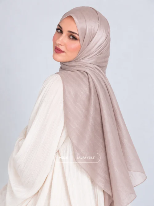 Nude Moja Organza Shimmer Hijab – 2m Length