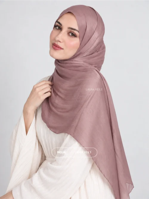 Pink Moja Organza Shimmer Hijab – 2m Length