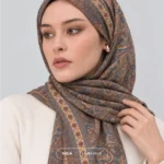 Teal Spice Traditional Printed Sheila - Printed Hijab by Laura Veils
